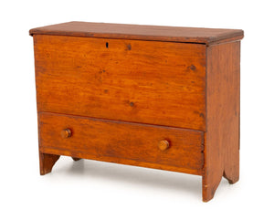 American Pine Mule Chest, circa 1800