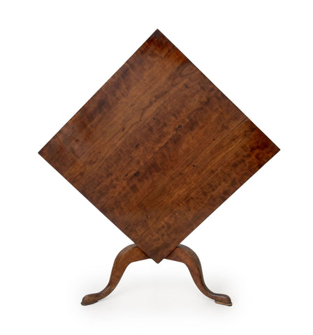American Walnut Tilt-Top Tripod Table, 19th Century