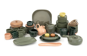 Russel Wright x Steubenville Partial Service Set, 113 Pieces