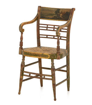 American Paint-Decorated Cottage Chair