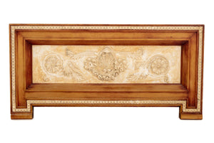 Neoclassical Style Fruitwood Framed Plaster Panel