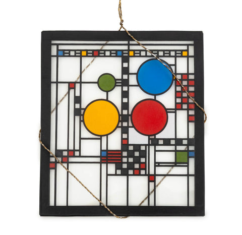 After Frank Lloyd Wright Avery Coonley House Design Glass Panel
