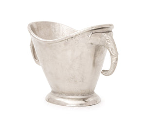 Elephant Head Motif Aluminum Champagne Bucket