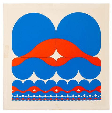 Ronald Abram Infinitesimale Constantes, Silkscreen in Colors, 1970