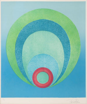 Emilio Pucci Abstract Composition Lithograph, 1974
