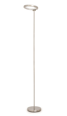 Postmodern Circular Chrome-Plated Floor Lamp
