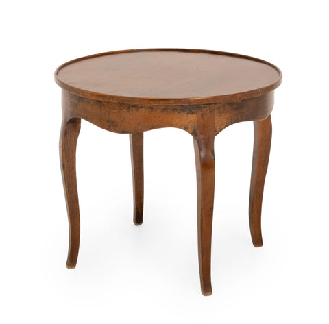 Italian Circular Walnut Occasional Table