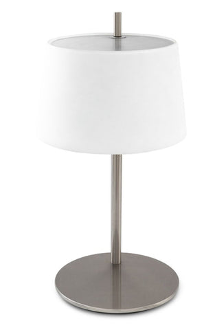 Modern Minimalist Steel & Frosted Glass Table Lamp