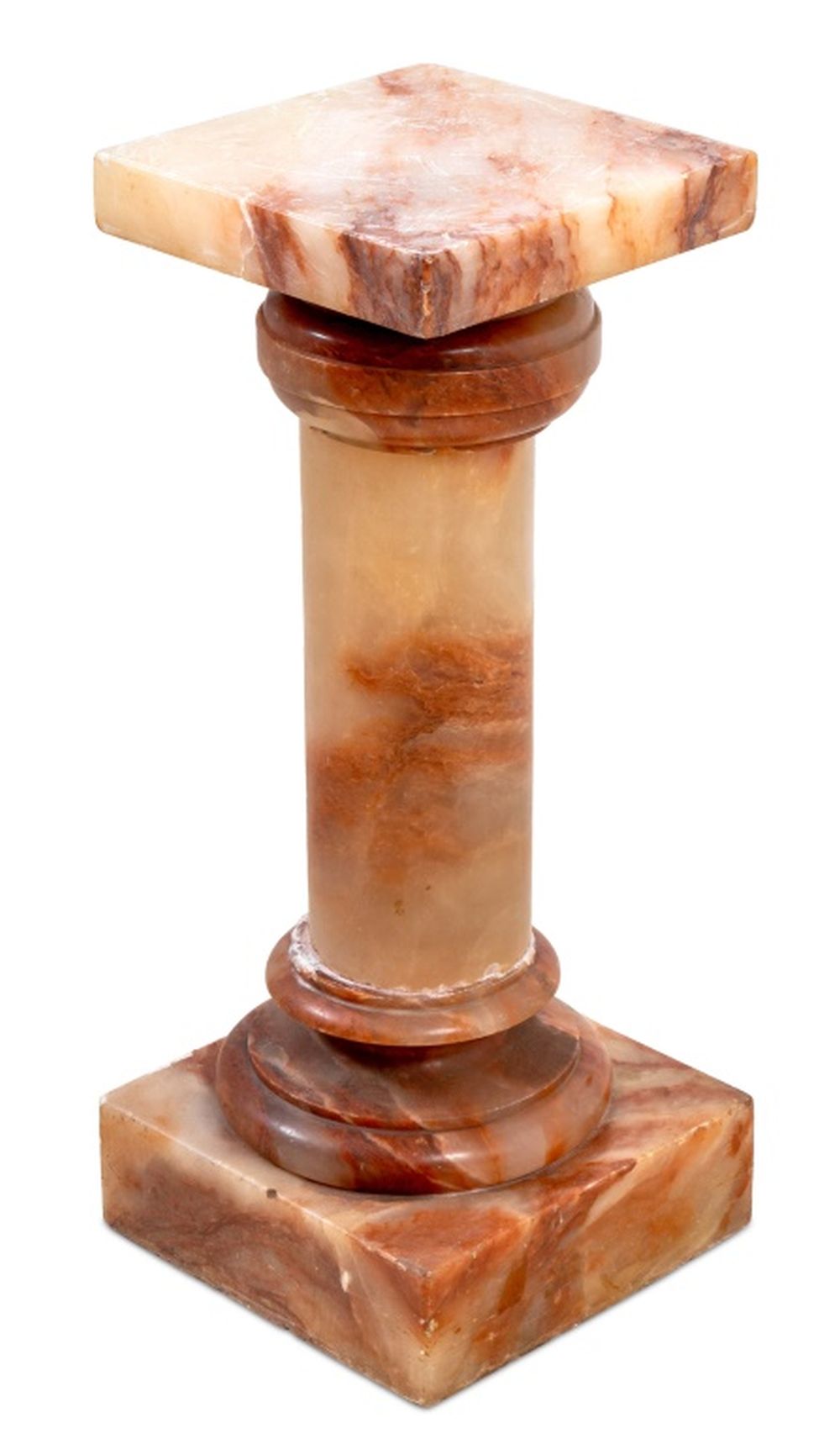 Red Alabaster French Red Alabaster Pedestal – Showplace