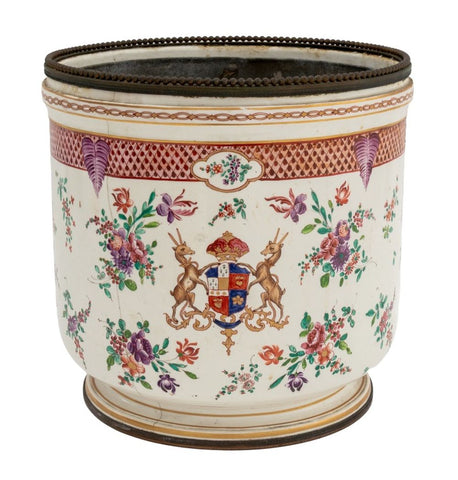 Chinese Export Armorial Porcelain Jardiniere