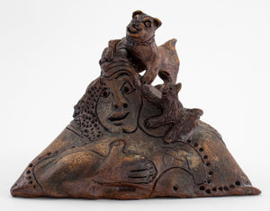 Eva Bouzard-Hui Abstract Art Pottery Sculpture (9894592971059)