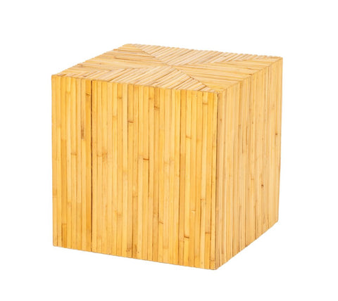 Gabriella Crespi Style Modern Bamboo Side Table