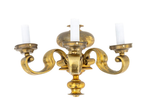 French Empire Style Bronze Three-Light Wall Sconce