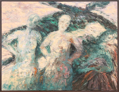 Marcia Godosky Figural Abstraction Oil on Canvas