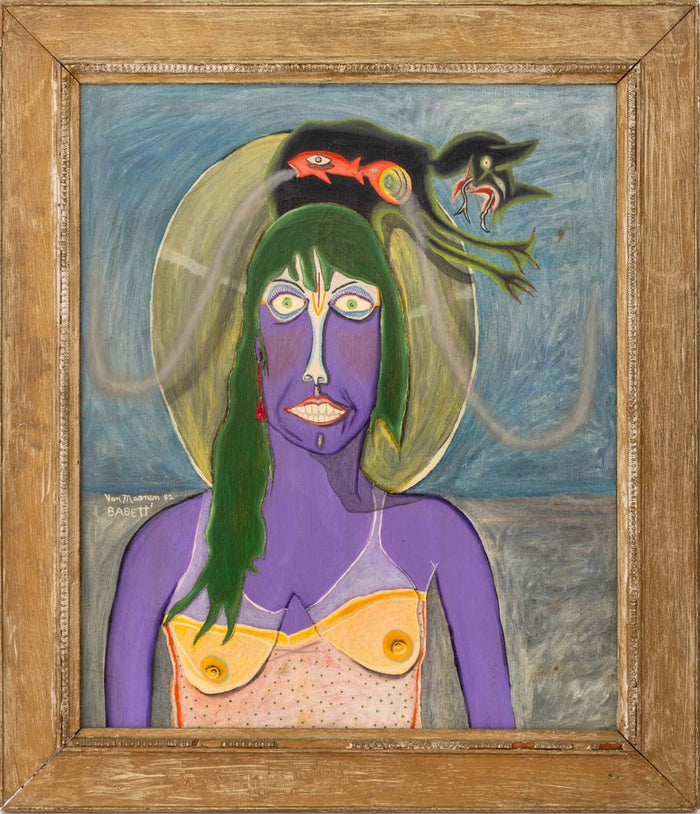 Gregory Van Maanen "Babbett" Oil on Cloth, 1982