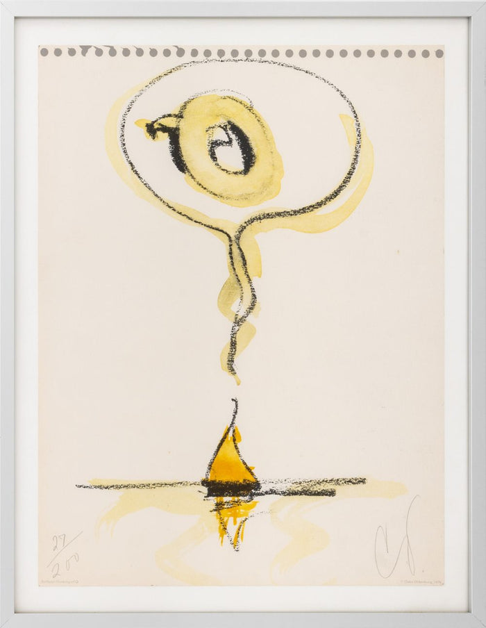 Claes Oldenburg "Sailboat Thinking of Q", 1976