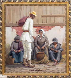 Boris Kurlikov The Traveler Oil on Canvas, 1985 (9808350576947)