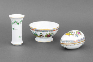 Herend Porcelain Tableware, 3 Pcs.