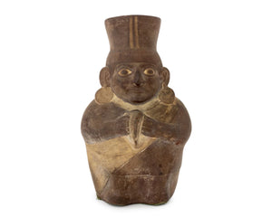 Moche Shaman Figure Pottery Vessel