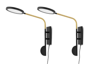 Discus Adjustable Wall Sconces, Pair