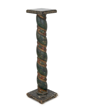 Italian Carved and Painted Wood Solomonic Column (9859404300595)