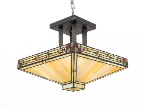 Tiffany Style Slag Glass Ceiling Light