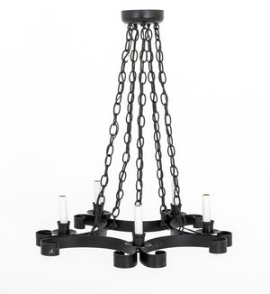 French Gothic Style Wrought Iron Chandelier
