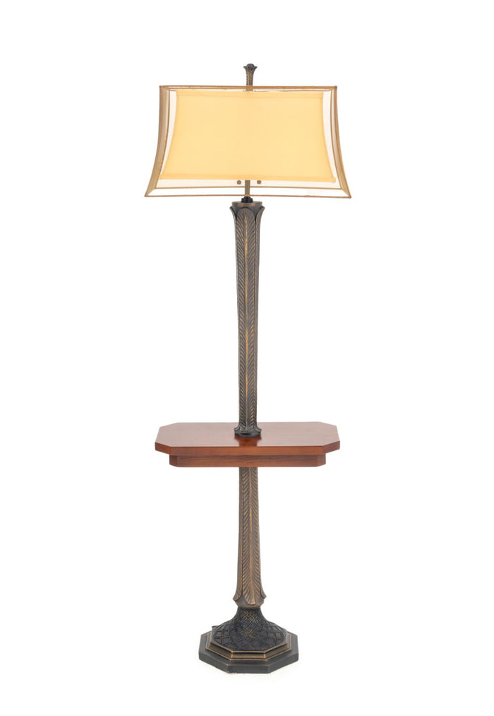 Arts and Crafts Style Mahogany Floor Lamp