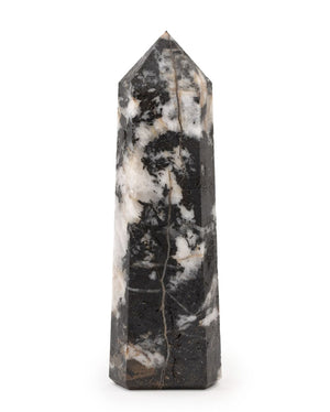 Zebra Jasper Crystal Tower Obelisk Specimen