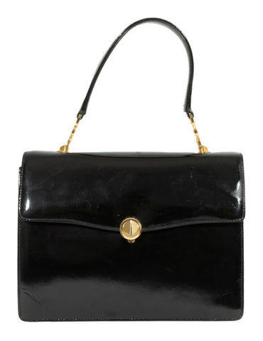 Gucci Black Patent Leather Handbag