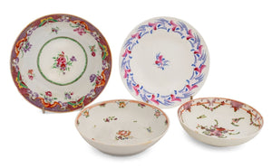 Chinese Export Famille Rose Porcelain Dishes, 4