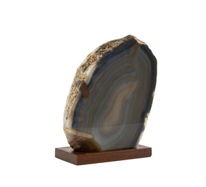 Polished Banded Agate Mineral Specimen