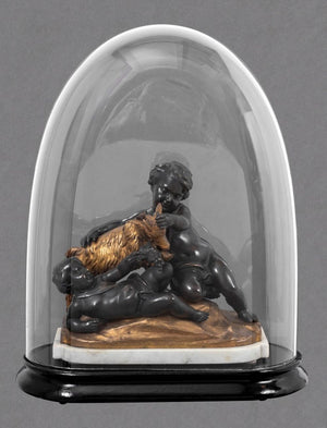 Clodion Cherub Figural Group Bronze Sculpture (9756032336179)