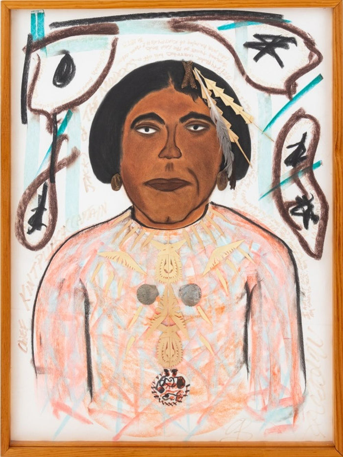 Morgan Monceaux "Chief Kintpuash..." Mixed Media