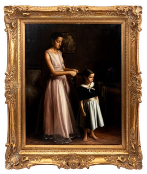 Continental School "Mother and Child" Oil (9778233114931)