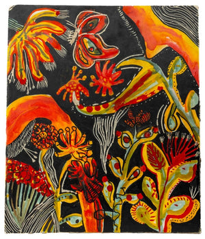 Irene Zevon Attr. Abstract Landscape Mixed Media (9855627395379)