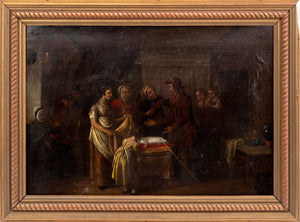 Ferdinand Fagerlin Attr. Interior Scene Oil, 19 C. (9778261590323)