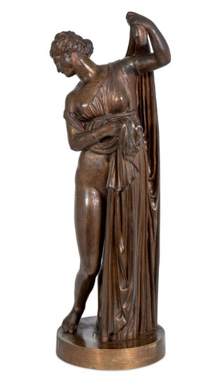 Italian "Bathing Venus" Patinated Bronze Sculpture (9846962618675)
