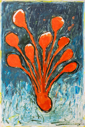 Elfi Schuselka "Schrei Wurz" Acrylic on Paper (9846964879667)