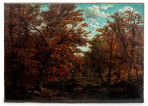 Frederick H. Clark Autumn Landscape Oil on Canvas (9778270470451)