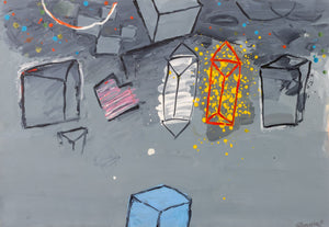 Elfi Schuselka "The Grey One" Acrylic on Paper (9846967107891)