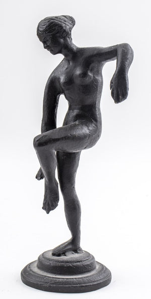 Grand Tour Style Nude Woman Cast Iron Sculpture