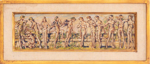 Neoclassical Figural Scene Oil on Canvas