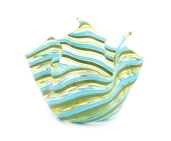 Venini Attr. Murano Art Glass Handkerchief Vase