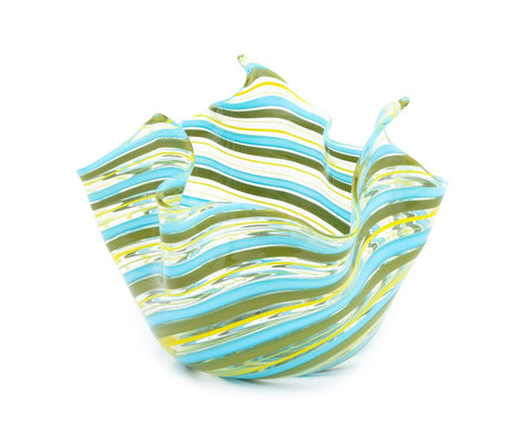 Venini Attr. Murano Art Glass Handkerchief Vase