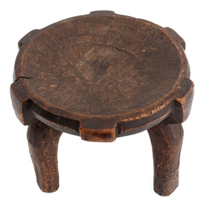 African Carved Wood Tripod Stool (9671709196595)