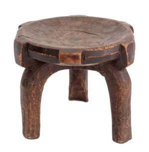 African Carved Wood Tripod Stool (9671709196595)