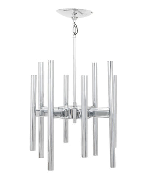 Gaetano Sciolari Modernist Chrome Pendant Lamp (9835710054707)