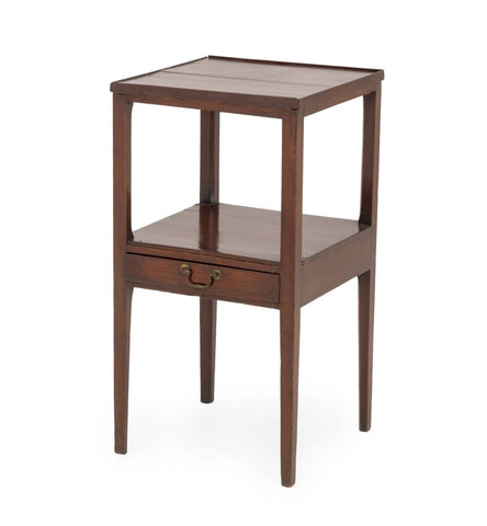 George III Style Mahogany Two-Tier Side Table