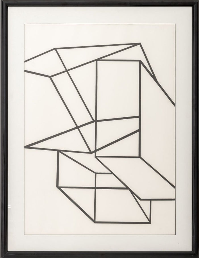 Al Held Untitled (Cubes) Lithograph, 1969